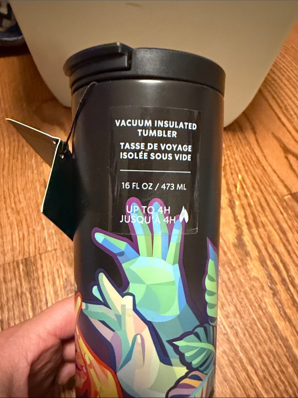 Starbucks 2021 holiday ASL 16oz insulated tumbler by artist Wang - NWT - Picture 4 of 7